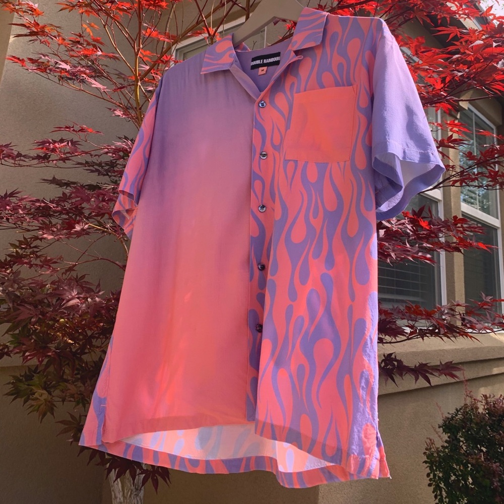 flume x double rainbouu hawaiian shirt